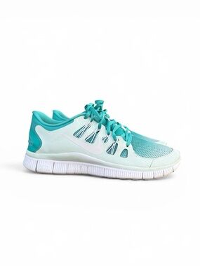 Nike Free 5.0+ Breathe Running Shoes Sneakers Sport Turquoise Women's size 10.5